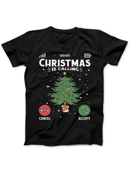 Koszulka Koszulka Damska Święta Dzwonią Czarna - Śmieszne T-Shirty z Nadrukami ?