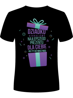 Koszulka Koszulka Męska Dziadku Masz Nas Czarna - Prezent na Dzień Dziadka ?