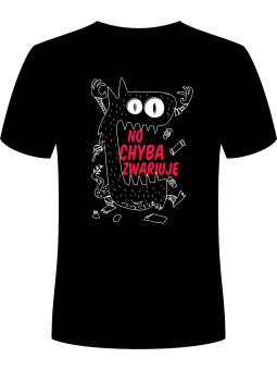 Koszulka Koszulka Męska No Chyba Zwariuję Czarna - Śmieszne T-Shirty z Nadrukami ?