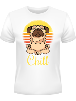 Koszulka Koszulka Męska Chill Biała - Śmieszne T-Shirty z Nadrukami ?