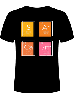 Koszulka Koszulka Męska Sarcasm Chemik Czarna - Śmieszne T-Shirty z Nadrukami ?