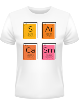 Koszulka Koszulka Męska Sarcasm Chemik Biała - Śmieszne T-Shirty z Nadrukami ?