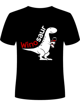 Koszulka Koszulka Męska Winosaur Czarna - Śmieszne T-Shirty z Nadrukami ?