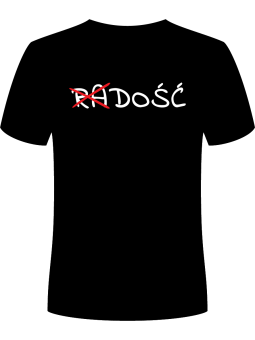 Koszulka Koszulka Męska Dość Czarna - Śmieszne T-Shirty z Nadrukami ?