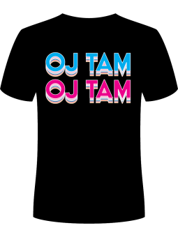 Koszulka Koszulka Męska Oj tam Oj tam Czarna - Śmieszne T-Shirty z Nadrukami ?