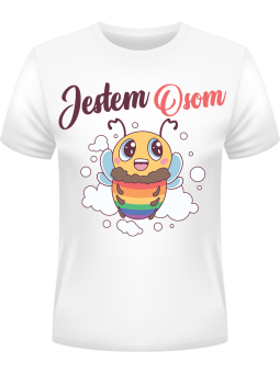 Koszulka Koszulka Męska Jestem Osom Biała - Śmieszne T-Shirty z Nadrukami ?