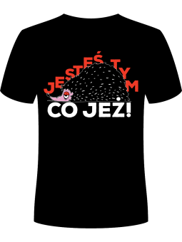 Koszulka Koszulka Męska Jesteś Tym Co Jeż Czarna - Śmieszne T-Shirty z Nadrukami ?