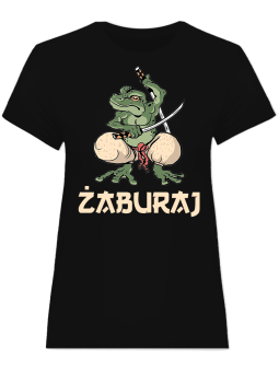 Koszulka Koszulka Damska Żaburaj Czarna - Śmieszne T-Shirty z Nadrukami ?