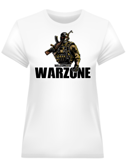 Koszulka Koszulka Damska COD Warzone Biała - Śmieszne T-Shirty z Nadrukami ?