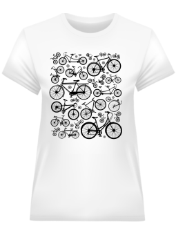 Koszulka Koszulka Damska Rowerowy zawrót głowy Biała - Śmieszne T-Shirty z Nadrukami ?