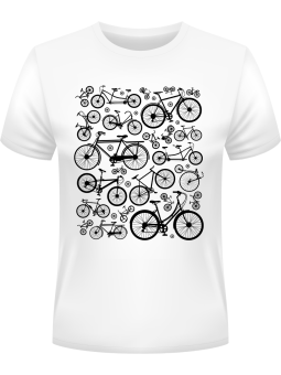 Koszulka Koszulka Męska Rowerowy zawrót głowy Biała - Śmieszne T-Shirty z Nadrukami ?