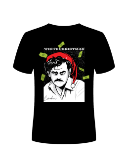 Koszulka Koszulka Męska Białe Święta Czarna - Śmieszne T-Shirty z Nadrukami ?