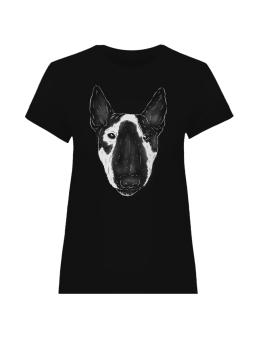 Koszulka Koszulka Damska Bullterrier Czarna - Śmieszne T-Shirty z Nadrukami ?