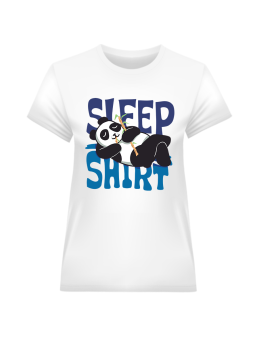 Koszulka Koszulka Damska Sleep Shirt Panda Biała - Śmieszne T-Shirty z Nadrukami ?