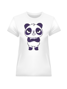 Koszulka Koszulka Damska Panda Foch Biała - Śmieszne T-Shirty z Nadrukami ?