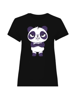 Koszulka Koszulka Damska Panda Foch Czarna - Śmieszne T-Shirty z Nadrukami ?