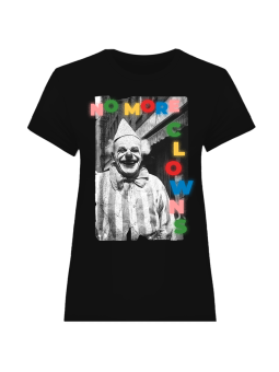 Koszulka Koszulka Damska No More Clowns Czarna - Śmieszne T-Shirty z Nadrukami ?