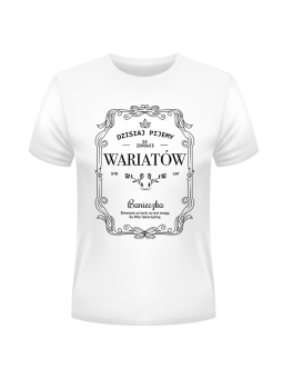 Koszulka Koszulka Męska Za Zdrowie Wariatów Biała - Śmieszne T-Shirty z Nadrukami ?