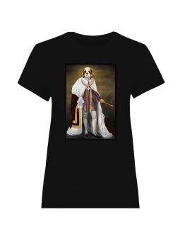 Koszulka Koszulka Damska Psi Król Czarna - Śmieszne T-Shirty z Nadrukami ?