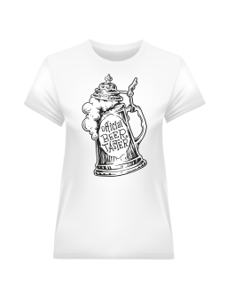 Koszulka Koszulka Damska Official Beer Tester Biała - Śmieszne T-Shirty z Nadrukami ?