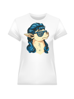 Koszulka Koszulka Damska Pies Mullet Chihuahua Biała - Śmieszne T-Shirty z Nadrukami ?