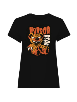 Koszulka Koszulka Damska Horror Miś Czarna - Śmieszne T-Shirty z Nadrukami ?