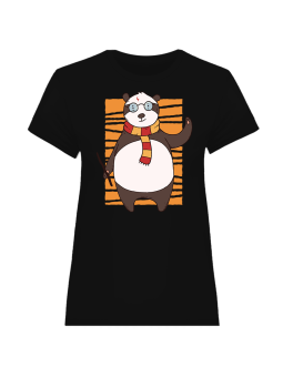Koszulka Koszulka Damska Panda Potter Czarna - Śmieszne T-Shirty z Nadrukami ?