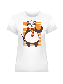 Koszulka Koszulka Damska Panda Potter Biała - Śmieszne T-Shirty z Nadrukami ?