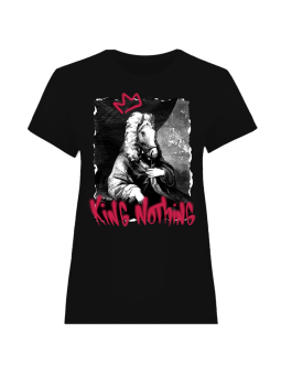 Koszulka Koszulka Damska Koń Król Graffiti Czarna - Śmieszne T-Shirty z Nadrukami ?