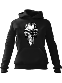 Bluza Męska z kapturem Punisher Czarna - Śmieszne gadżety z Nadrukami ?
