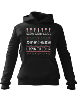 Bluza Męska z kapturem Szery Szery Lejdi Czarna - Śmieszne gadżety z Nadrukami ?