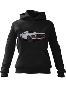 Bluza Męska z kapturem Mustang Czarna - Śmieszne gadżety z Nadrukami ?