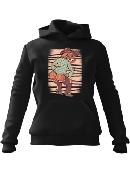 Bluza Męska z kapturem Dyniowa Pupa Czarna - Śmieszne gadżety z Nadrukami ?