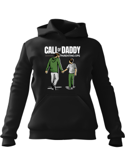 Bluza Męska z kapturem Call of Daddy Czarna - Śmieszne gadżety z Nadrukami ?