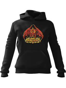 Bluza Męska z kapturem Anime Dragon Smok Czarna - Śmieszne gadżety z Nadrukami ?