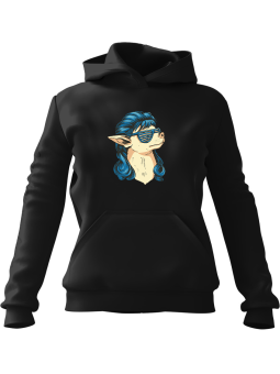 Bluza Męska z kapturem Pies Mullet Chihuahua Czarna - Śmieszne gadżety z Nadrukami ?