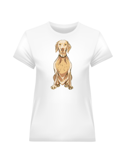 Koszulka Koszulka Damska Pies Weimaraner Biała - Śmieszne T-Shirty z Nadrukami ?
