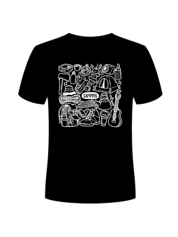 Koszulka Koszulka Męska Camping Czarna - Śmieszne T-Shirty z Nadrukami ?