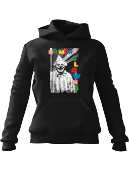 Bluza Damska z kapturem No More Clowns Czarna - Modna Odzież z Nadrukami ?