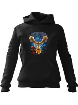 Bluza Damska z kapturem Fighting Demon Czarna - Modna Odzież z Nadrukami ?