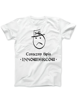 Koszulka Koszulka Damska 1670 Coroczny Spis Innowierców Biała - Śmieszne T-Shirty z Nadrukami ?