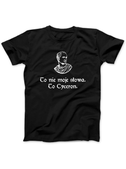 Koszulka Koszulka Damska 1670 To Cyceron Czarna - Śmieszne T-Shirty z Nadrukami ?