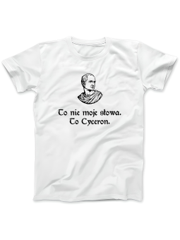 Koszulka Koszulka Damska 1670 To Cyceron Biała - Śmieszne T-Shirty z Nadrukami ?