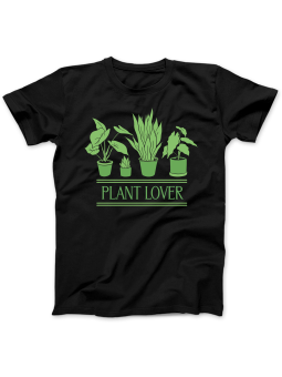 Koszulka Koszulka Damska Plant Lover Czarna - Śmieszne T-Shirty z Nadrukami ?