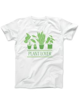 Koszulka Koszulka Damska Plant Lover Biała - Śmieszne T-Shirty z Nadrukami ?