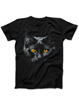 Koszulka Koszulka Damska Realistyczny Czarny Kot Czarna - Śmieszne T-Shirty z Nadrukami ?