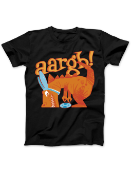 Koszulka Koszulka Damska Dinozaur z Jajkiem Czarna - Śmieszne T-Shirty z Nadrukami ?