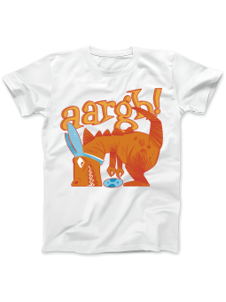 Koszulka Koszulka Damska Dinozaur z Jajkiem Biała - Śmieszne T-Shirty z Nadrukami ?