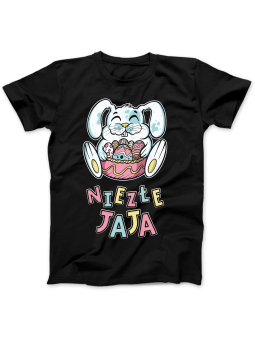 Koszulka Koszulka Damska Niezłe Jaja Czarna - Śmieszne T-Shirty z Nadrukami ?