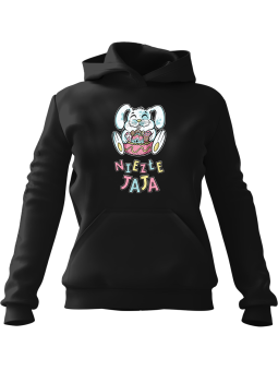 Bluza Damska z kapturem Niezłe Jaja Czarna - Modna Odzież z Nadrukami ?